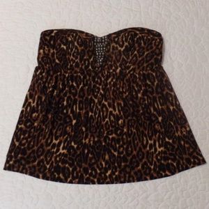 Size 2 Torrid Strapless Babydoll Top